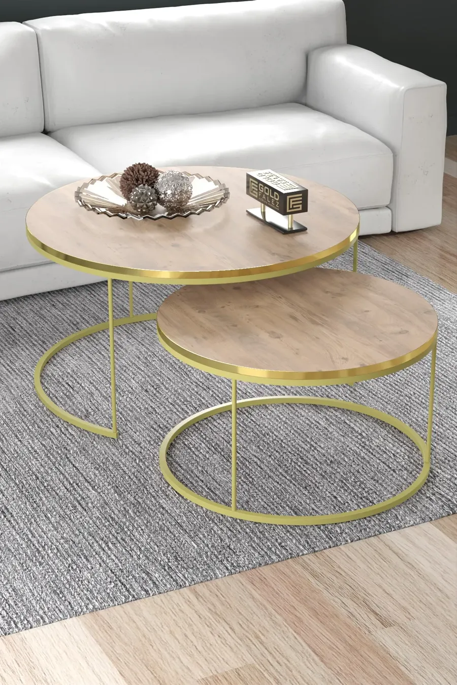 Orta Sehpa İkili Gold Lux Special