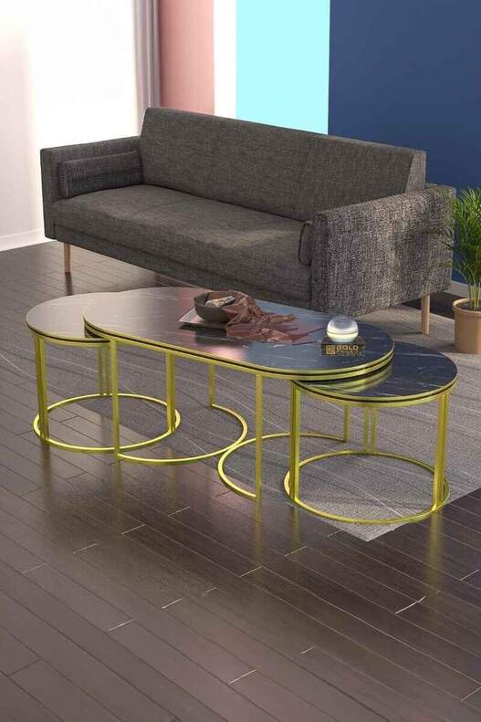 Gold Full Moon Set of 3 Gold Full Moon Set of 3