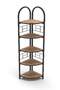 Bohemian Corner Bookcase with 5 Shelves