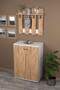 5 Shelf Shoe Rack And Fence Wall Hanging Set