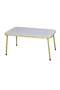 Gold Metal Centre Coffee Table Square