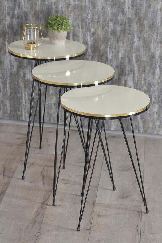 Black Wire Double Gold Coffee Table Set Ellipse Black Wire Double Gold Coffee Table Set Ellipse