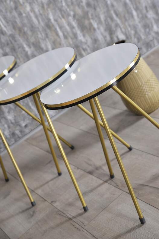 Gold Metal Double Gold Zigon Coffee Table Gold Metal Double Gold Zigon Coffee Table