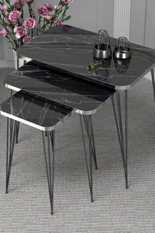 Black Wire Silver Square Zigon Coffee Table Black Wire Silver Square Zigon Coffee Table