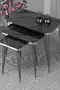 Black Wire Silver Square Zigon Coffee Table