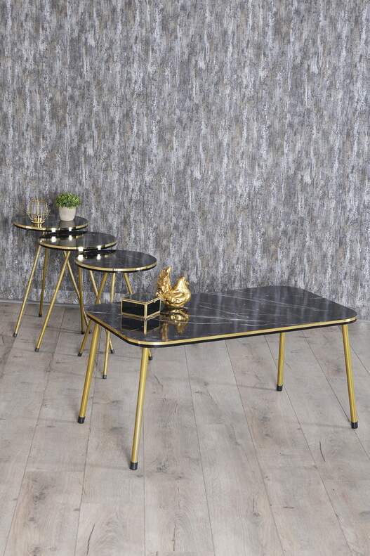 Gold Metal Double Gold Coffee Table Set Square Gold Metal Double Gold Coffee Table Set Square