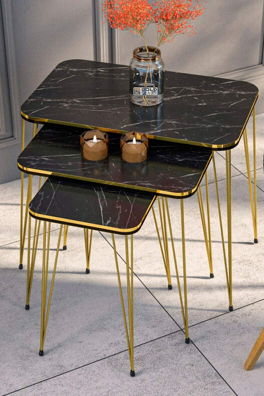 Gold Wire Double Gold Square Zigon Coffee Table Gold Wire Double Gold Square Zigon Coffee Table