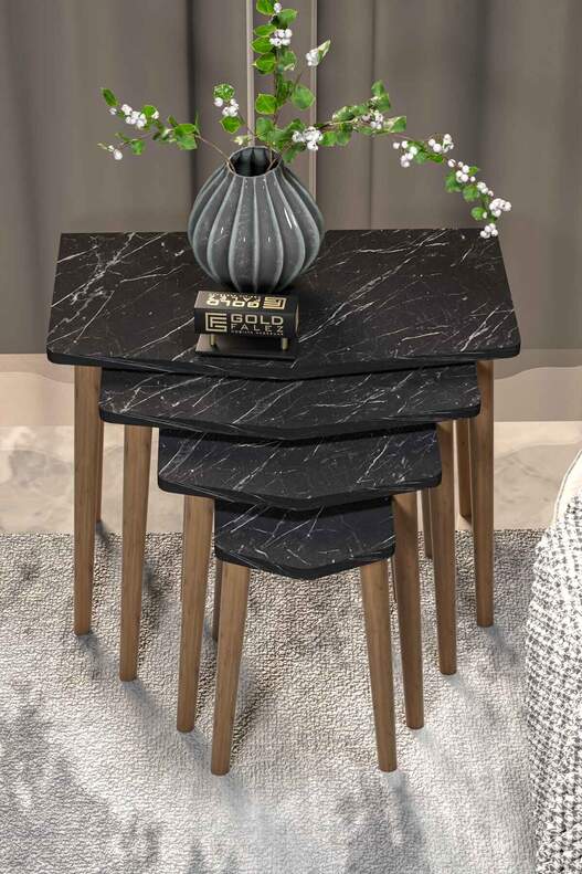 Elya Wooden 4 Piece Zigon Coffee Table Elya Wooden 4 Piece Zigon Coffee Table