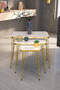 Gold Wire Square Zigon Coffee Table