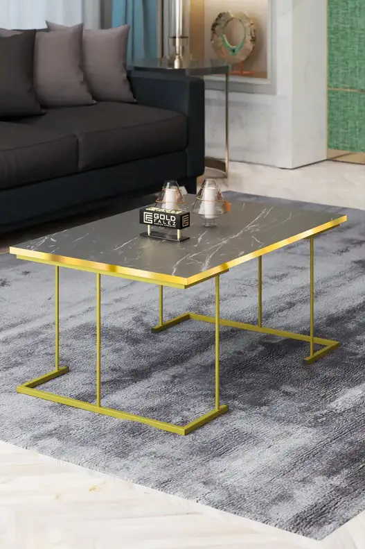 Solo Centre Coffee Table Gold Solo Centre Coffee Table Gold