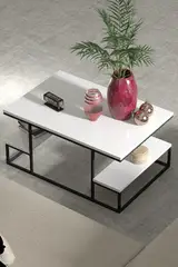 Delux Raflı Orta Sehpa