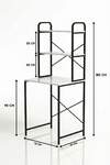 Multi-Purpose 2-Shelf Metal Bathroom Organizer White - 8