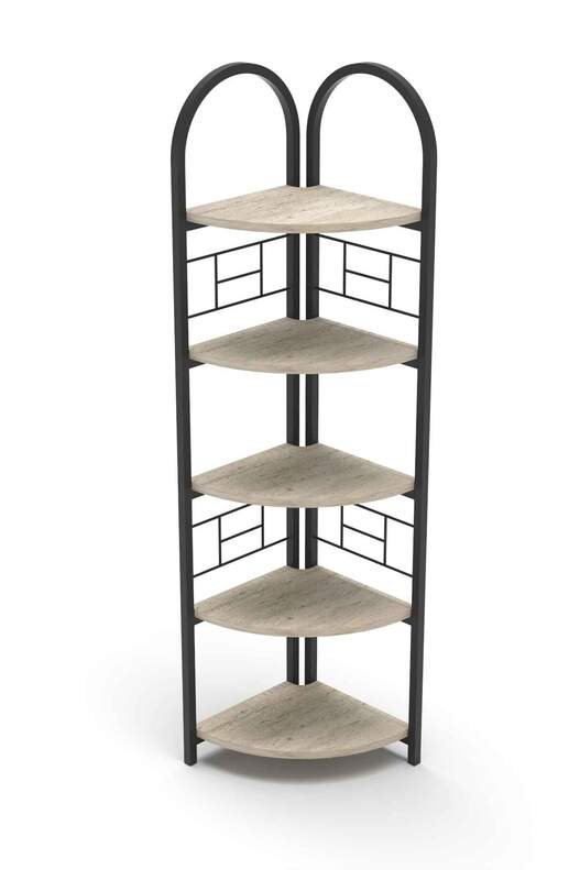 Bohemian Corner Bookcase with 5 Shelves Bohemian Corner Bookcase with 5 Shelves