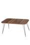 Black Wire Centre Coffee Table Ellipse