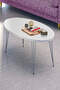 Silver Wire Coffee Table Set Ellipse