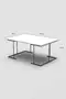 Solo Centre Coffee Table Silver