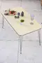 Square Silver Wire Coffee Table Set