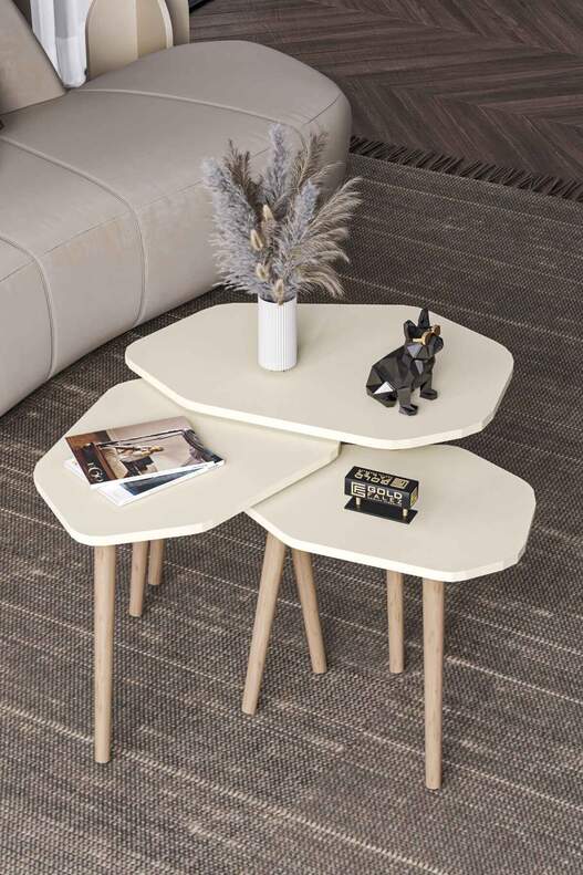 Trio 3 Wooden Zigon Coffee Table Trio 3 Wooden Zigon Coffee Table