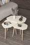 Trio 3 Wooden Zigon Coffee Table