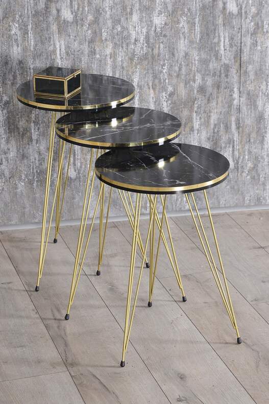 Gold Wire Double Gold Zigon Coffee Table