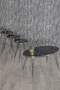 Black Wire Double Gold Coffee Table Set Ellipse