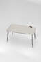 Black Wire Silver Centre Coffee Table Square