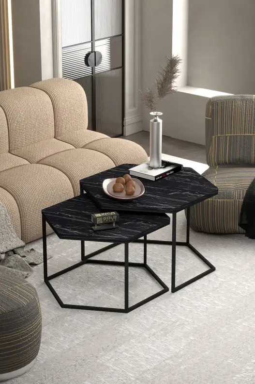 Hexagonal Double Lux Coffee Table Hexagonal Double Lux Coffee Table