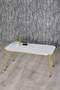 Gold Metal Centre Coffee Table Square