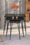 Black Wire Square Zigon Coffee Table