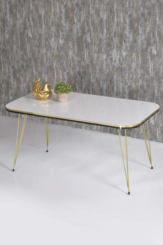 Square Gold Wire Double Gold Coffee Table Set Square Gold Wire Double Gold Coffee Table Set