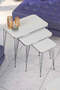 Square Silver Wire Coffee Table Set