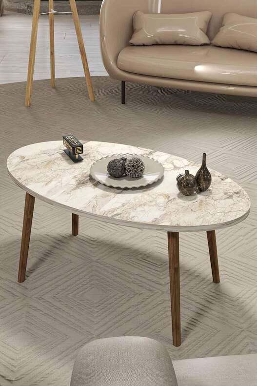 Ellipse Wooden Zigon Centre Coffee Table Set Ellipse Wooden Zigon Centre Coffee Table Set