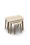 Wooden Square Coffee Table Set