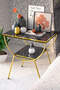 Double Strip Metal Side Table Bedside Table