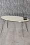 Black Wire Double Gold Coffee Table Set Ellipse