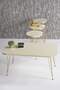 Gold Wire Zigon Coffee Table Set Square