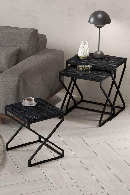 V Lux 3 Piece Zigon Coffee Table V Lux 3 Piece Zigon Coffee Table