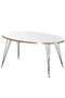 Black Wire Gold Coffee Table Set Ellipse