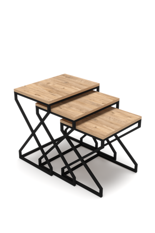 V Lux 3 Piece Zigon Coffee Table V Lux 3 Piece Zigon Coffee Table