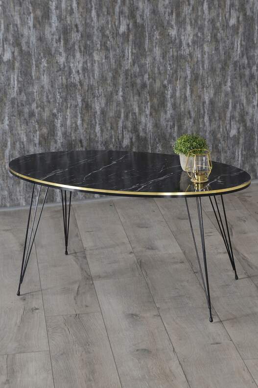 Black Wire Double Gold Coffee Table Set Ellipse Black Wire Double Gold Coffee Table Set Ellipse