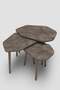 Trio 3 Wooden Zigon Coffee Table