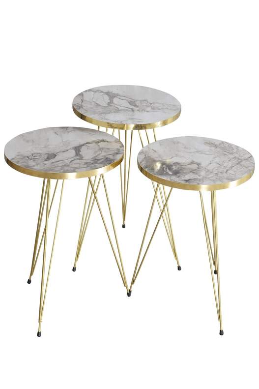 Gold Wire Zigon Coffee Table Set Ellipse Gold Wire Zigon Coffee Table Set Ellipse