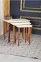 Wooden Square Zigon Coffee Table