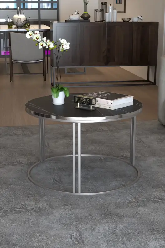 Middle Coffee Table Single Silver Luxury Special Middle Coffee Table Single Silver Luxury Special