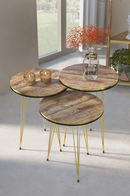 Gold Wire Double Gold Zigon Coffee Table Gold Wire Double Gold Zigon Coffee Table