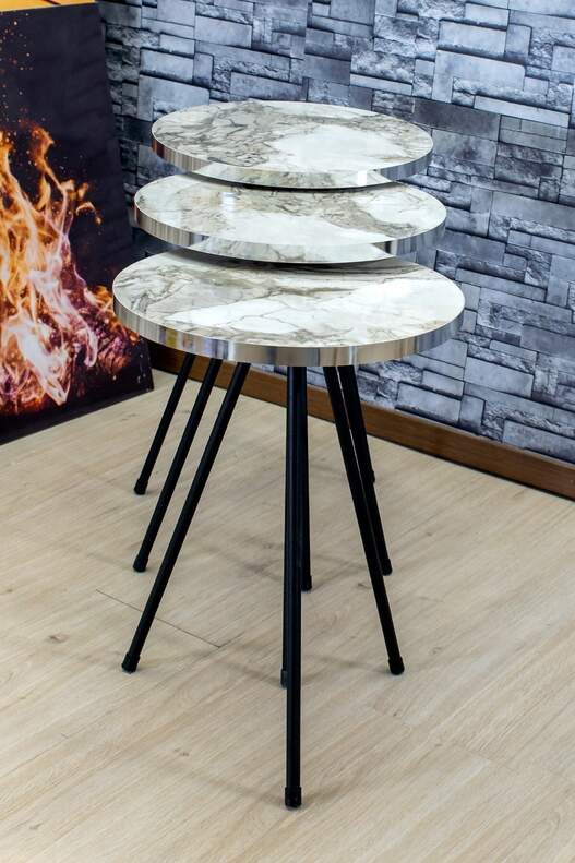 Black Metal Silver Zigon Coffee Table Black Metal Silver Zigon Coffee Table