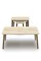Wooden Square Coffee Table Set