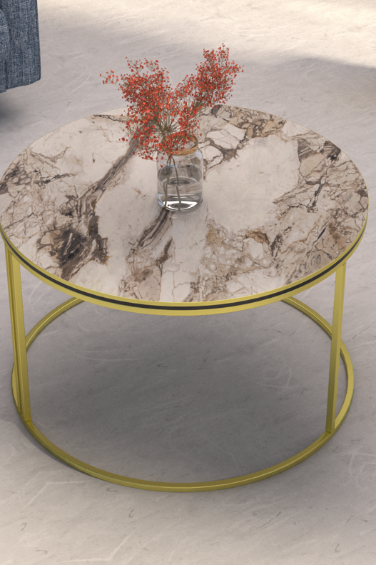 Middle Coffee Table Single Gold Luxury Special Middle Coffee Table Single Gold Luxury Special