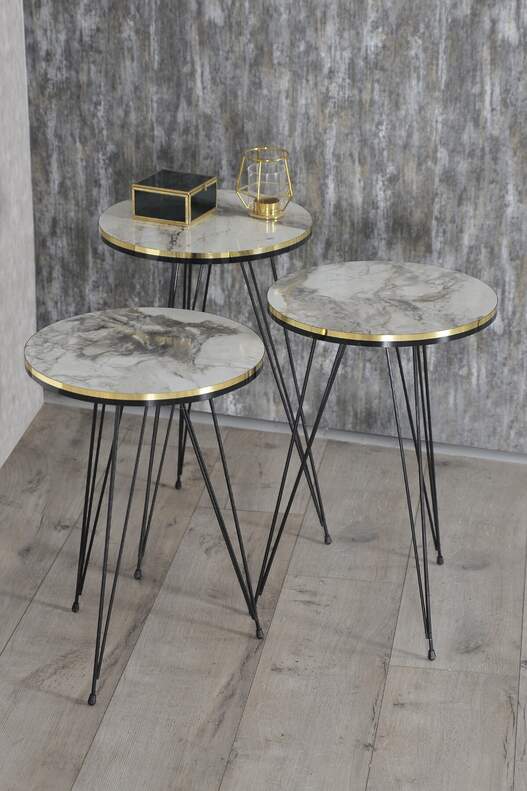Black Wire Double Gold Coffee Table Set Ellipse Black Wire Double Gold Coffee Table Set Ellipse