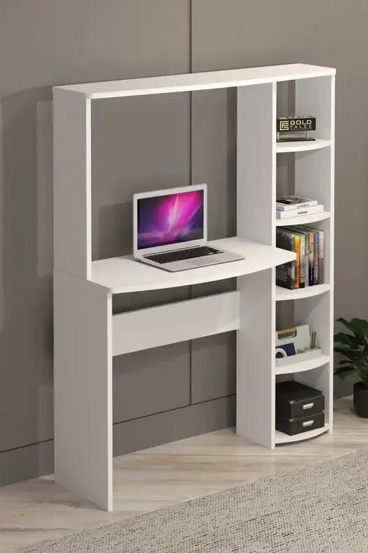 5 Raflı Kitaplıklı Çalışma Masası